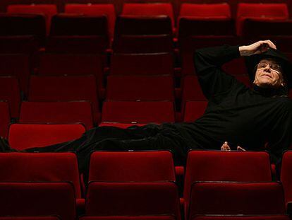 Josep María Flotats, en el teatro madrileño donde representa<i> La cena.</i>