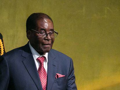 Robert Mugabe en la Asamblea General de la ONU, el pasado septiembre.