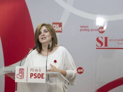 Pilar Cancela, presidenta de la gestora del PSdeG-PSOE y diputada en el Congreso.