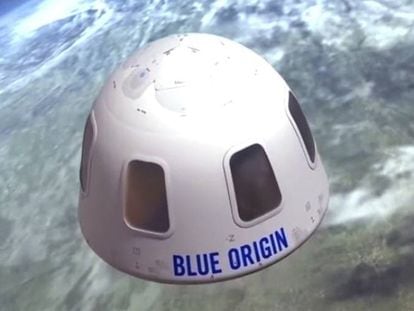 Cápsula espacial de Blue Origin.