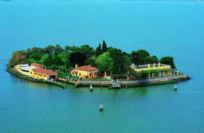 La isla de Tessera, situada en la laguna de Venecia.