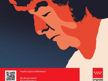 Cartel del Festival Suma Flamenca 2020 con el perfil de Enrique Morente