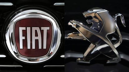 Logos de Fiat y Peugeot.