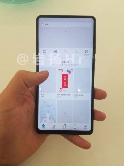 El presunto diseño del Xiaomi Mi MIx 2s sin el notch