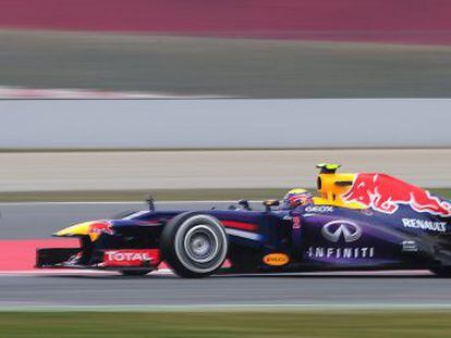 El australiano Mark Webber, con el RB9.