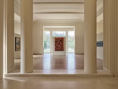 'Écriture sur fond rouge' (1960), de Miró, en la Casa Serralves de Oporto.