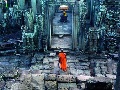 El templo de Bayón, en Angkor (Camboya), una de las imágenes del libro de Tino Soriano 'El secreto de la fotografía de viajes'.