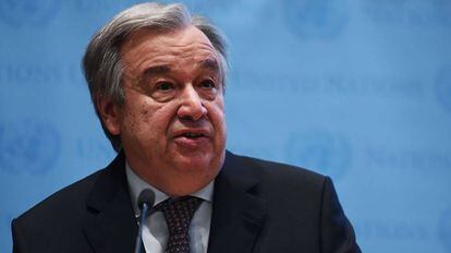 El secretario general de la ONU, Antonio Guterres