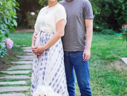 La foto que Mark Zuckerberg ha publicado junto al anuncio del embarazo.