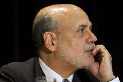 El presidente de la Fed, Ben Bernanke.