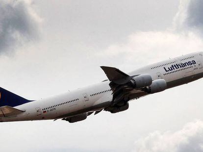 Un avión de Boeing, operado por la aerolínea alemana Lufthansa