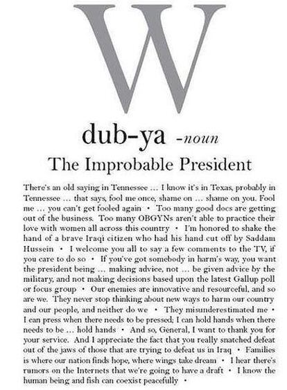 El cartel de 'W', la película biográfica que prepara Oliver Stone sobre el presidente de Estados Unidos