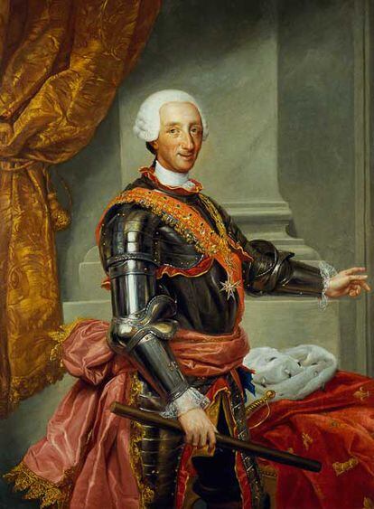 Retrato de Carlos III, copia de A. R. Mengs