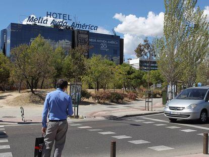 El hotel Meli&aacute; de Avenida Am&eacute;rica, Madrid. 