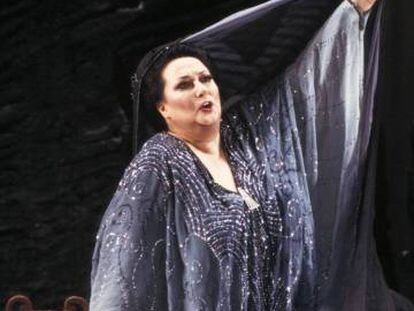Montserrat Caballé en la ópera 'Ariadna en Naxos' de Richard Strauss en la Ópera de París en1986. 