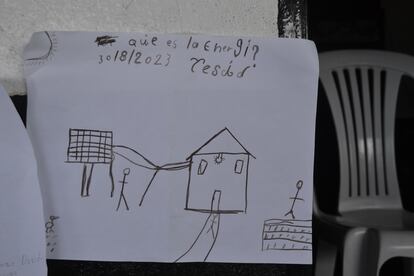 Un dibujo realizado por pupilos del proyecto pedagógico.