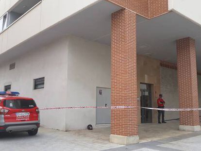 La Policía Foral ha acordonado la zona del suceso.