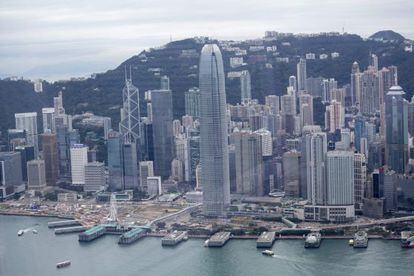 Vista panor&aacute;mica de Hong Kong