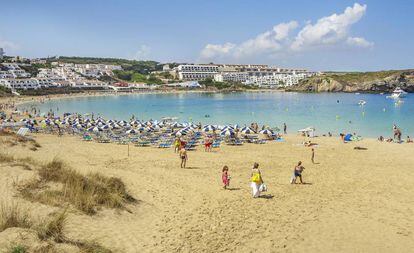 El arenal menorquín d’en Castell. 