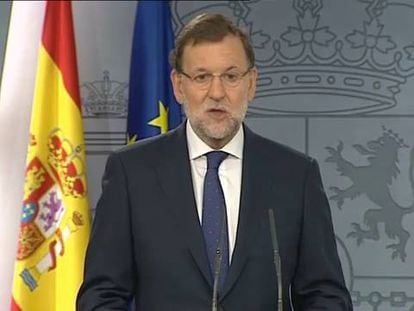 Rajoy ofrece al Gobierno catalán diálogo y lealtad dentro de la ley