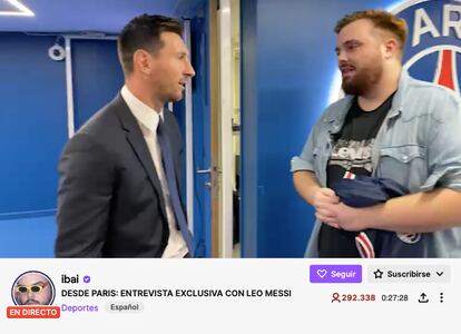 Ibai Llanos Logra Reunir A Mas De 300 000 Espectadores En Directo Con Su Entrevista A Leo Messi En Twitch Television El Pais