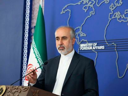 El portavoz del Ministerio de Asuntos Exteriores de Irán, Nasser Kanaani, el jueves en Teherán.