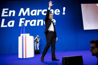 El presidente de Francia Emmanuel Macron en un acto en París en 2017.