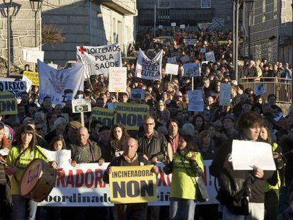 Imagen de la manifestaci&oacute;n convocada por la plataforma contra la incineradora 