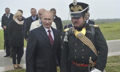 Vladimir Putin durante la conmemoraci&oacute;n del 200 aniversario de la batalla de Borodino.