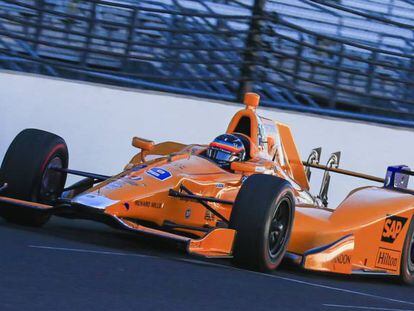 Alonso, en el  Indianapolis Motor Speedway.