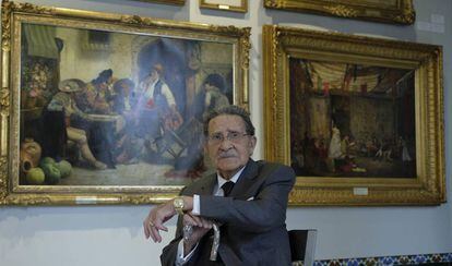 El coleccionista Mariano Bellver, el pasado octubre en la Casa Fabiola (Sevilla).