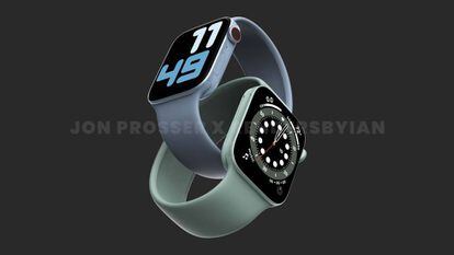 Concepto de Apple Watch Series 7.