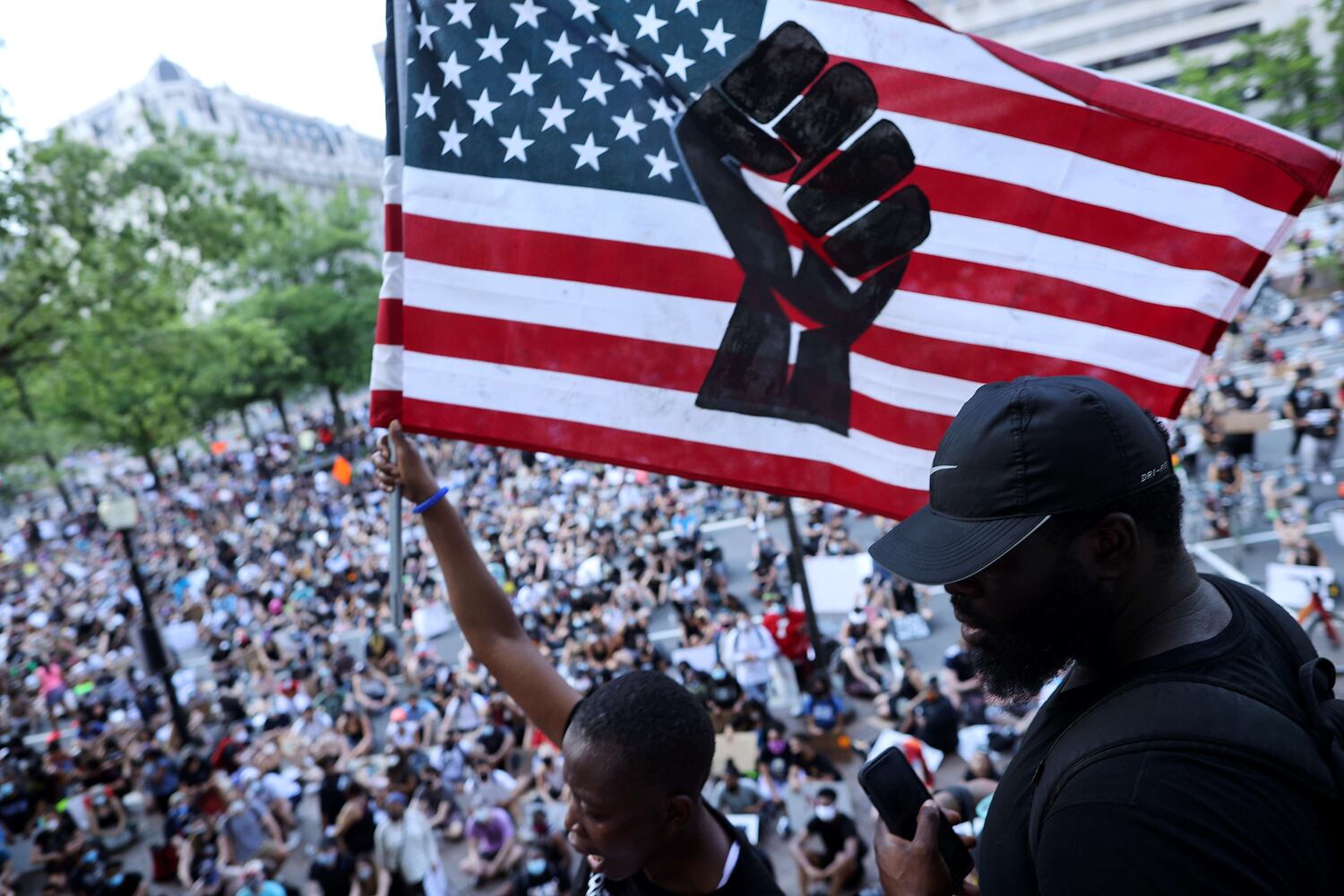 Una protesta en Washington por la violencia en contra de los afroamericanos.