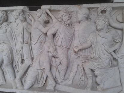 Relieve romano sobre prisioneros godos de los Museos del Vaticano.