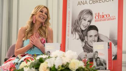 Rueda de prensa de Ana Obregón, en el Hotel Westin Palace, para presentar el libro, 'El chico de las musarañas'.
