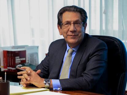 El magistrado del Tribunal Constitucional Enrique Arnaldo en un pleno del pasado 24 de enero.