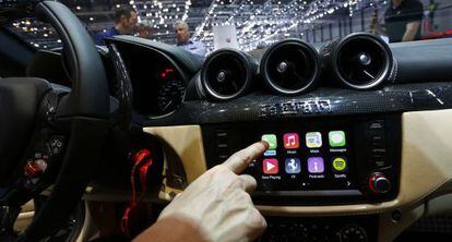 Un coche 'inteligente, en el Salón del Automóvil de Ginebra de 2014.