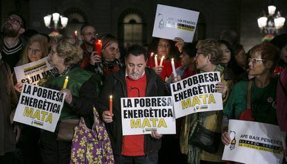 Manifestaci&oacute;n contra la pobreza energ&eacute;tica. 