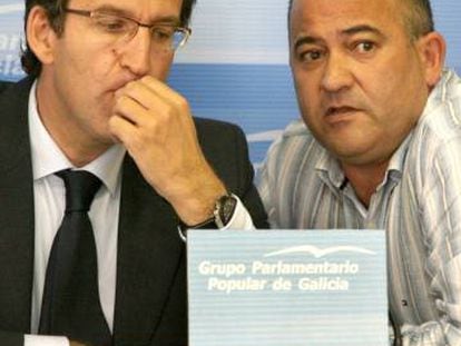 Feijóo y Santiso, en el Parlamento gallego en 2008.