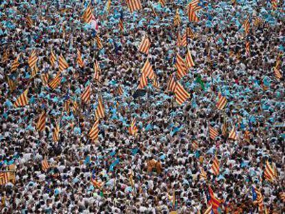 Barcelona en la Diada, l'11 de setembre.