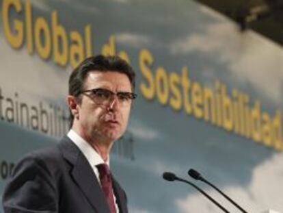 Jos&eacute; Manuel Soria, durante su intervenci&oacute;n en el III Foro Global de Sostenibilidad. 