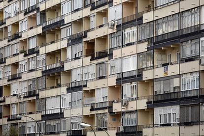Vista de las colmenas del barrio de la Concepción.