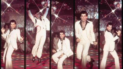 John Travolta, en el papel de Tony Manero, en la película 'Fiebre del sábado noche' (John Badham, 1977).