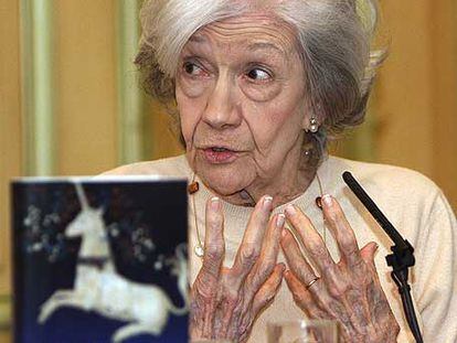 Ana María Matute, en la presentación de <i>Paraíso inhabitado.</i>