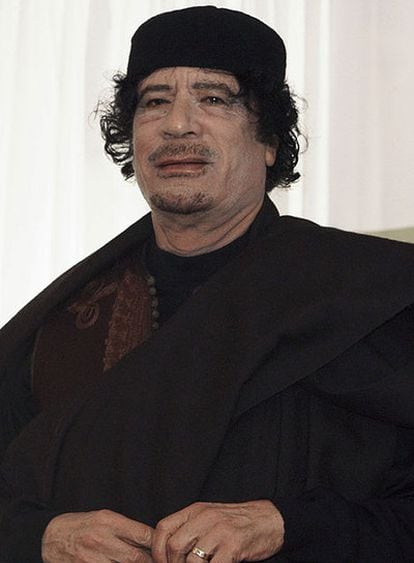 El líder libio, Muammar el Gaddafi.