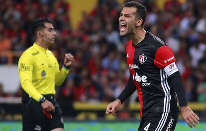 Márquez, en un partido con el Atlas. 