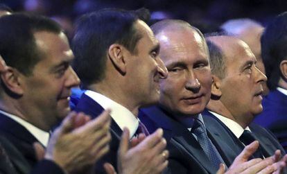 El presidente ruso Vladimir Putin durante un acto celebrado este mi&eacute;rcoles en Mosc&uacute;. 