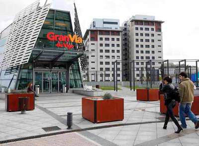 Entrada al centro comercial Gran Vía de Vigo, el más grande de Galicia.