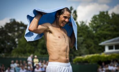 Nadal, en la exhibición de Hurlingham.