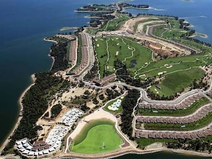 Isla de Valdecañas, en Cáceres.